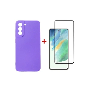 Чохол до мобільного телефона Dengos Kit for Samsung Galaxy S21 FE case + glass (Purple) (DG-KM-40) зображення 1