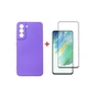 Чохол до мобільного телефона Dengos Kit for Samsung Galaxy S21 FE case + glass (Purple) (DG-KM-40) - зменшене зображення 1