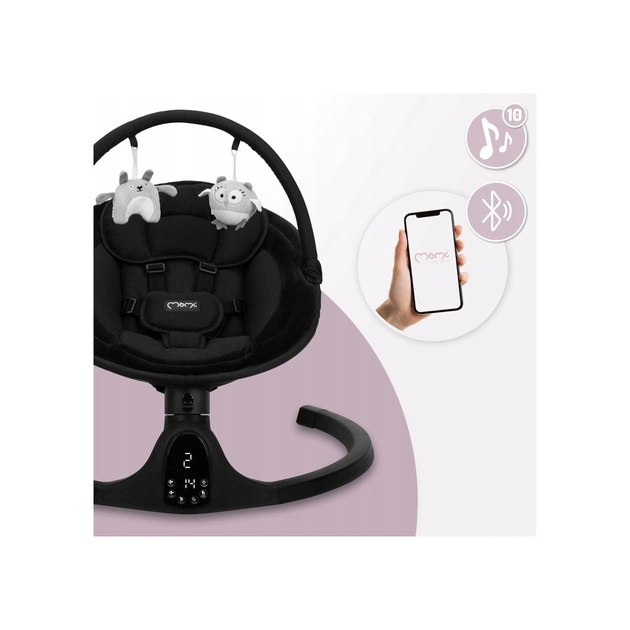 Крісло-гойдалка MoMi Kenani Onyx Black (BULE00038) - зображення 6