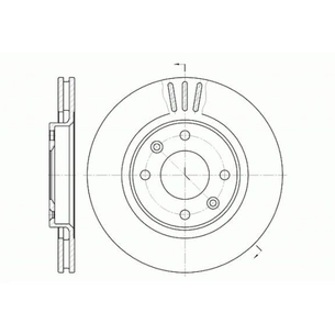 Гальмівний диск REMSA 6603.10 зображення 1