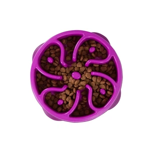 Посуд для собак Outward Hound Миска-лабіринт Fun Feeder Квітка середня фіолетова (0700603510059) зображення 1