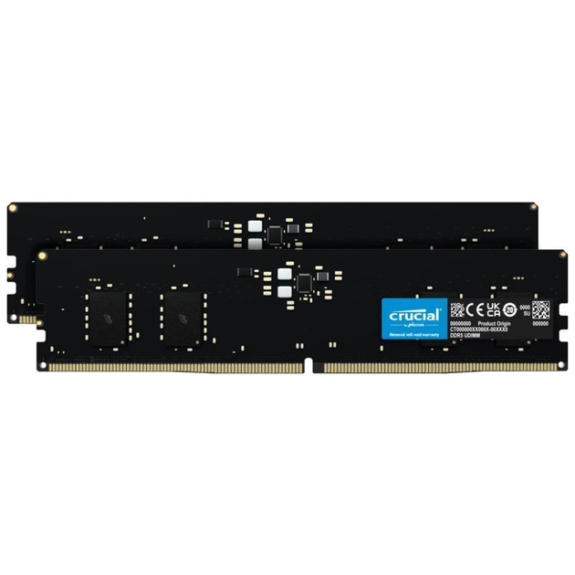 Модуль пам'яті для комп'ютера DDR5 64GB (2x32GB) 4800 MHz Micron (CT2K32G48C40U5) - изображение 1