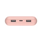 Батарея універсальна Belkin 20000mAh 15W, Dual USB-A, USB-C Rose Gold (BPB012BTRG) - зменшене зображення 6