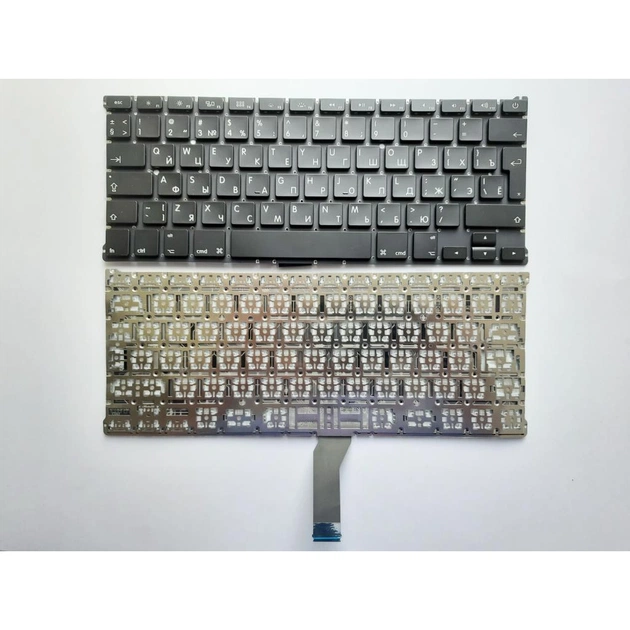 Клавіатура ноутбука Apple Macbook Air 13.3" A1369(2011+),A1466 черная,подсв (A46036) - зображення 1