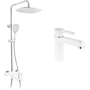 Душовий гарнітур Kroner Essen-W063 + змішувач Essen-W010 (CVS30217) зображення 1