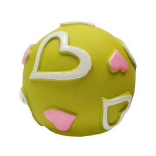 Іграшка для собак MISOKO&CO М'ячик з фрагментами серця зелений 7.6 см (BEITJ00795P-Z) зображення 1