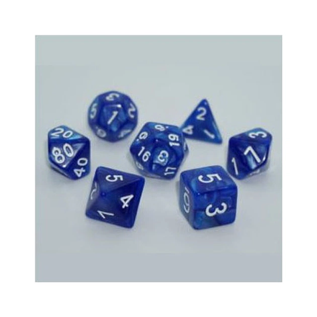 Набір кубиків для настільних ігор Games 7 Days Pearl 7 Dice Set - Blue (g7dpearl07) - зображення 1