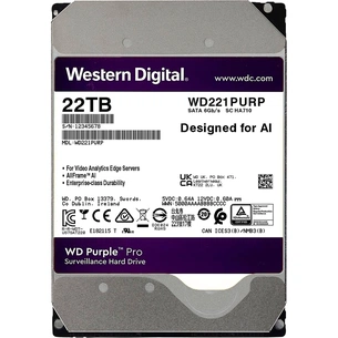 Жорсткий диск 3.5" 22TB WD (WD221PURP) зображення 1