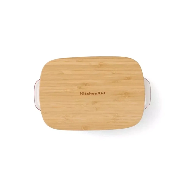 Форма для випікання KitchenAid з кришкою керамогранітна 0,9 л Червона (CC006104-001) - picture 3