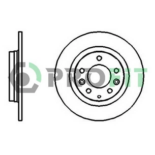 Гальмівний диск Profit 5010-1500 зображення 1