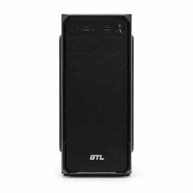 Корпус GTL T1638E1-U2 Black, БП 500W, Midi Tower, ATX / MicroATX / Mini ITX, 2xUSB 2.0, CPU - 150мм/VGA - 300мм, 1x80мм PWM, 365x176x410 мм, 0.4 мм, 2.4 кг - изображение 1