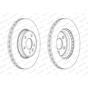 Гальмівний диск FERODO DDF1663C зображення 1
