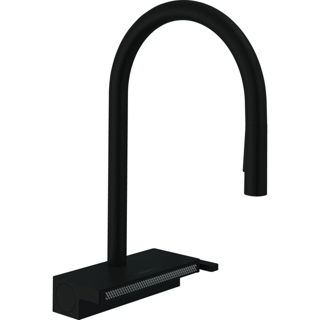 Смеситель Hansgrohe Aquno Select M81 , 22 см , чорний матовий (73837670) - изображение 1