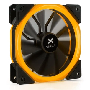 Кулер до корпусу Vinga LED fan-02 orange зображення 1
