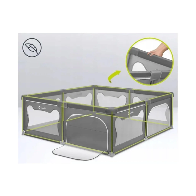 Дитячий манеж Lionelo Willow XL Grey Concrete (LO-WILLOW XL GREY CONCRETE) - picture 3