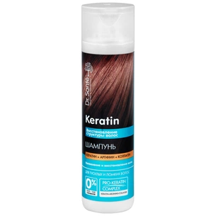 Шампунь Dr. Sante Keratin для тьмяного та ламкого волосся 250 мл (4823015935497) зображення 1