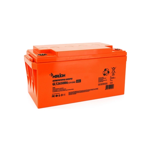 Батарея до ДБЖ Merlion 12V-65Ah GEL (G12650M6 GEL) - зображення 1