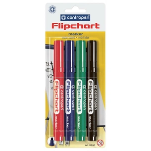 Набір маркерів Centropen Flipchart 8550 2,5 мм, round tip, SET 4colors (BLister) (8550/4/BL) зображення 1