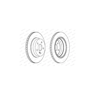 Гальмівний диск FERODO DDF1672C зображення 1