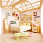 Конструктор Mini House румбокс серії Інтер'єр – Спальня (світло) (8004) - зменшене зображення 5