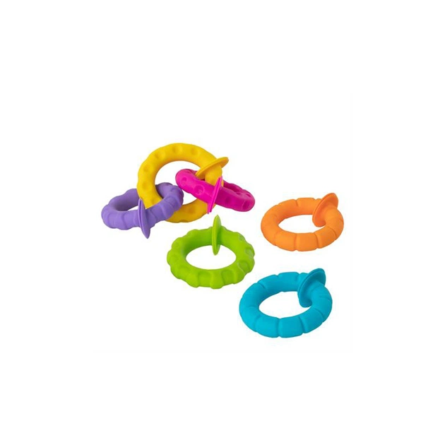 Брязкальце Fat Brain Toys набір прорізувачів Гнучкі колечка pipSquigz Ringlets (F250ML) - зображення 1