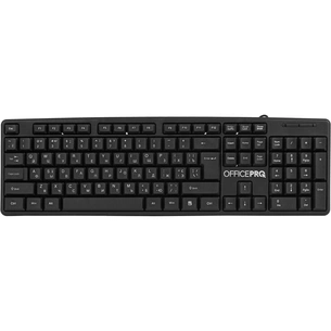 Клавіатура OfficePro SK166 USB Black (SK166) зображення 1