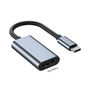 Перехідник USB-C to HDMI F USB 3.0 4K60Hz dark gray Dynamode (DM-AD-USB-C-HDMI) - зменшене зображення 2