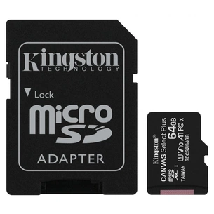 Карта пам'яті Kingston 64GB micSDXC class 10 A1 Canvas Select Plus (SDCS2/64GB) зображення 1