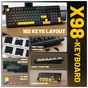 Клавіатура Attack Shark X98 RGB Wireless/Bluetooth/USB UA Star Black (X98SB_AS) - зменшене зображення 3