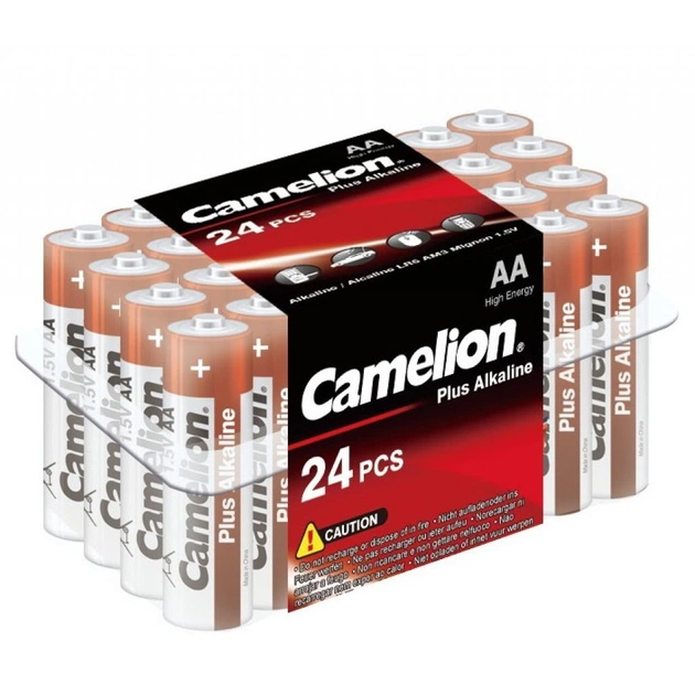 Батарейка Camelion AA Plus Alkaline LR6 * 24 (LR6-PB24) - изображение 1