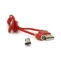 Дата кабель USB 2.0 to Micro 5P 1.0m 2A magnetic nylon red PiPo (18164) - уменьшенное изображение 2