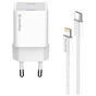 Зарядний пристрій ColorWay C101D GaN Mini 20W PD PPS USB-C + cable USB-C to Lightning white (CW-CHS059PDL-WT) - уменьшенное изображение 3
