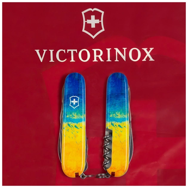 Ніж Victorinox Climber Ukraine Жовто-синій малюнок (1.3703.7_T3100p) - зображення 11