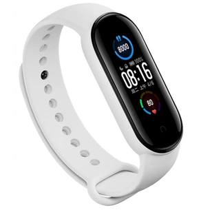 Ремінець до фітнес браслета BeCover Silicone для Xiaomi Mi Smart Band 5 White (705072) зображення 1