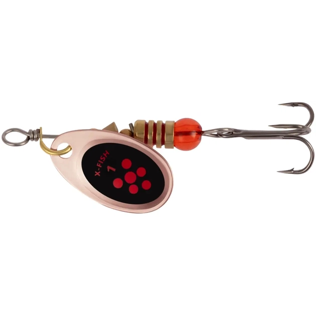 Блешня X-Fish Spike 2.5g 1 Copper black orange (1917.06.37) - зображення 1