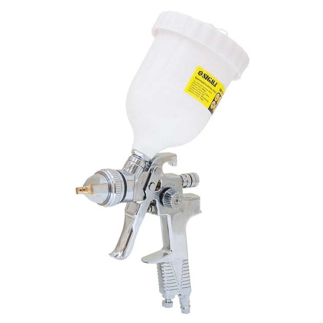 Фарбопульт Sigma HVLP 1.8мм (хром) верхній бак (пласт) (6812141) - picture 1