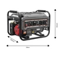 Генератор Graphite 230V (1 фаза), 2/2.2kW, ручний старт, AVR, 40кг (58G904) - уменьшенное изображение 5