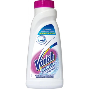 Засіб для видалення плям Vanish Oxi Action White 450 мл (5900627027501) зображення 1