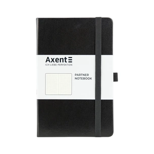 Книга записна Axent Partner, 125x195 мм, 96 аркушів, крапка, чорна (8306-01-A) зображення 1