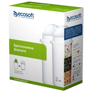 Картридж для фільтра глечика Ecosoft К-т Картриджів для глечиків покращений (2 шт) (4820056800692) изображение 1