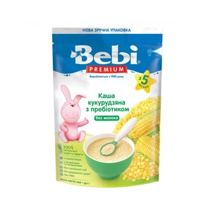 Дитяча каша Bebi Premium безмолочна Кукурудзяна з пребіотиком 200 г (8606019654436) зображення 1