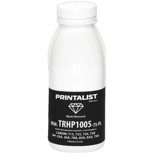 Тонер Printalist HP LJ P1005/1006/1505, 75г Black (TRHP1005-75-PL) зображення 1