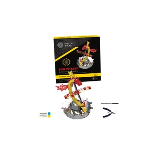 Конструктор Metal Time Колекцiйна модель Sun Chaser Dragon Stand Clock Сонячний годинник (MT025) зображення 1