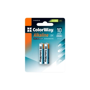 Батарейка ColorWay AAA LR03 Alkaline Power (лужні) * 2 blister (CW-BALR03-2BL) зображення 1
