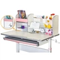 Парта Mealux Edmonton Multicolor Pink (BD-610 W/МС + PN з полицею) - уменьшенное изображение 6