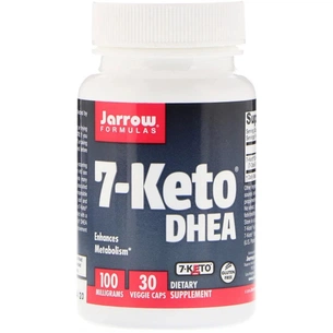 Вітамінно-мінеральний комплекс Jarrow Formulas 7-KETO, (Дегідроепіандростерон), 100 Мг, 30 Вегетаріанських К (JRW-15061) зображення 1