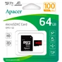 Карта пам'яті Apacer 64GB microSD class 10 UHS-I V10 A1 (AP64GMCSX10UB-R) - зменшене зображення 2