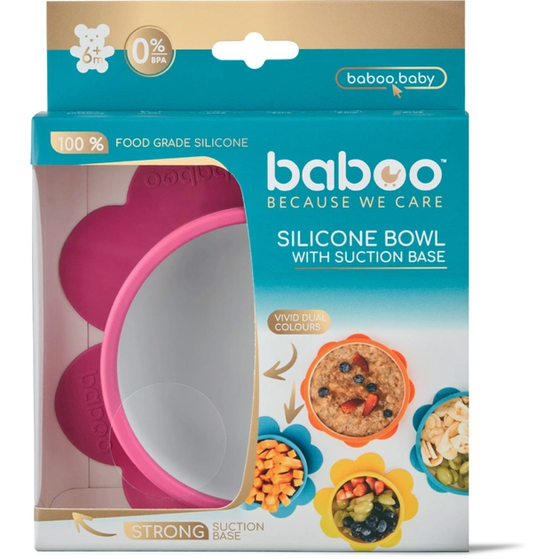 Тарілка дитяча Baboo з присоскою, від 6 місяців (фіолетова) (9-036) - picture 6