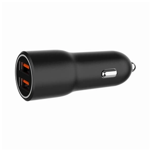 Зарядний пристрій Gembird 2xUSB-A (18W QC3.0) black (TA-UC-A2QC36-CAR-01) зображення 1