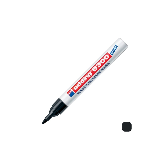 Маркер Edding Спеціальний промисловий перманентний Industry Permanent 8300 1.5-3 мм Чорний (e-8300/01) - picture 2